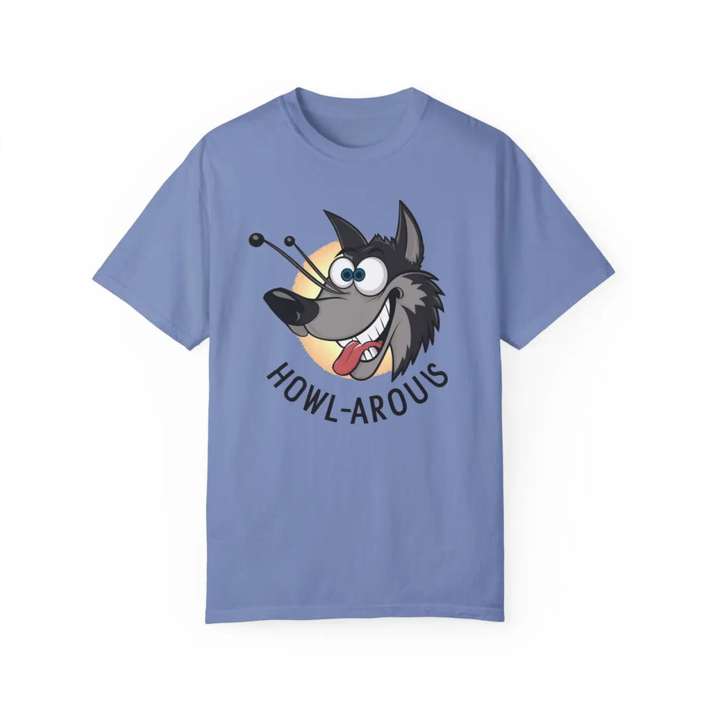 Funny Howlarious Wolf Cotton Tee – Eco-friendly - Dipaliz