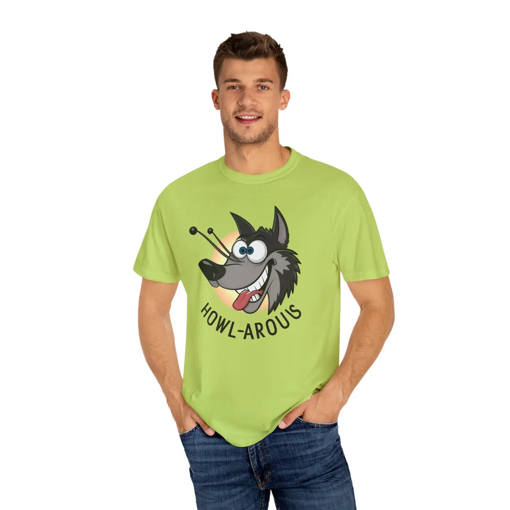 Funny Howlarious Wolf Cotton Tee – Eco-friendly - Dipaliz