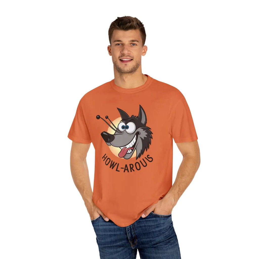 Funny Howlarious Wolf Cotton Tee – Eco-friendly - Dipaliz