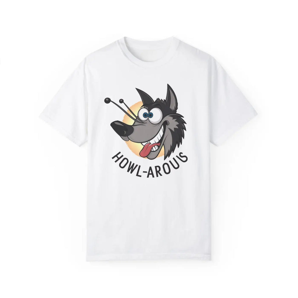 Funny Howlarious Wolf Cotton Tee – Eco-friendly - Dipaliz