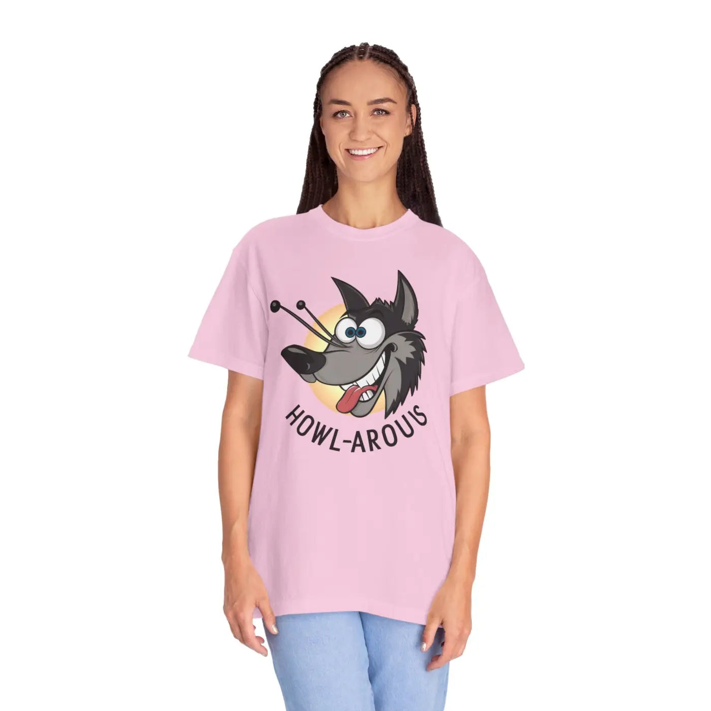 Funny Howlarious Wolf Cotton Tee – Eco-friendly - Dipaliz