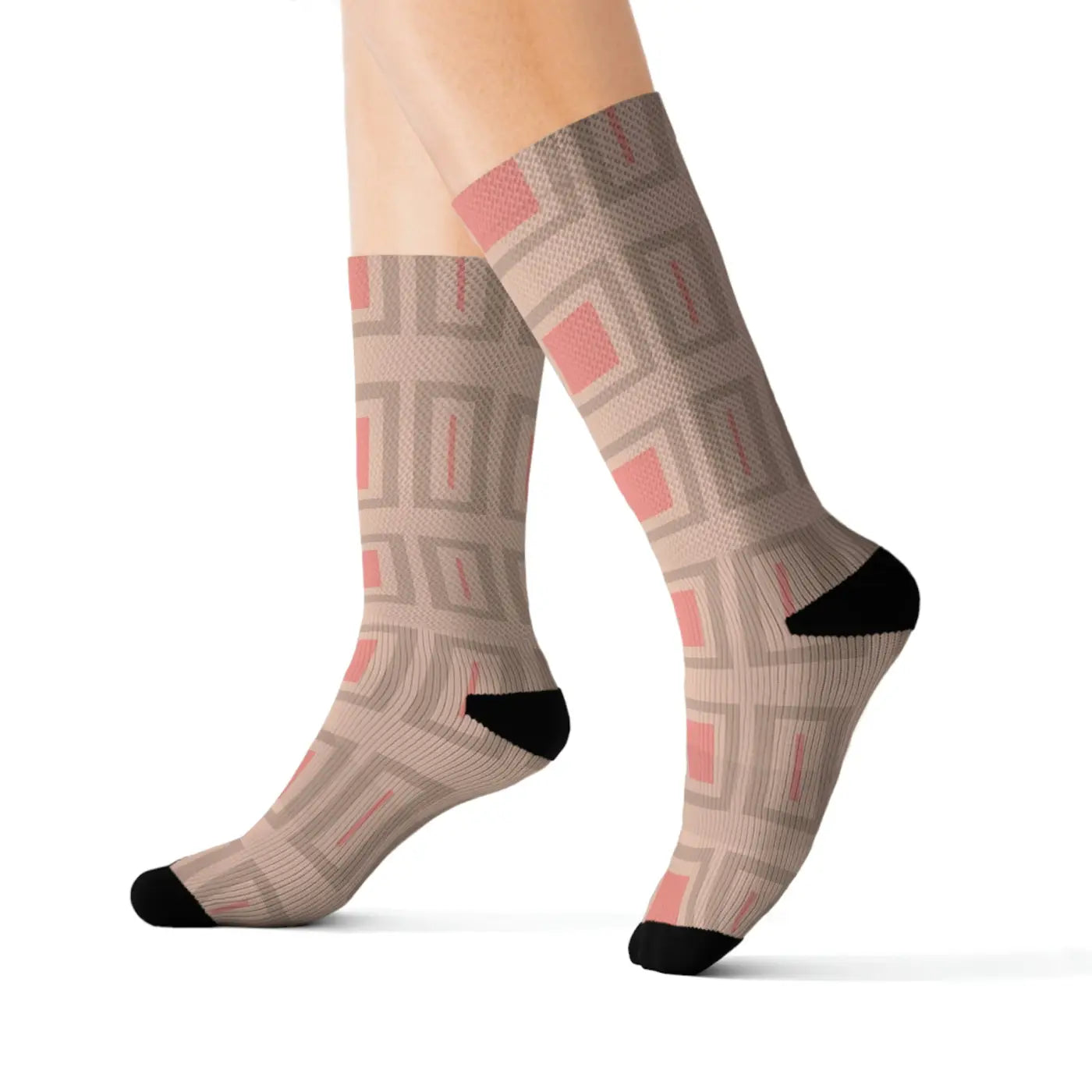 Abstract Pattern Sublimation Socks – Eco-friendly - Dipaliz
