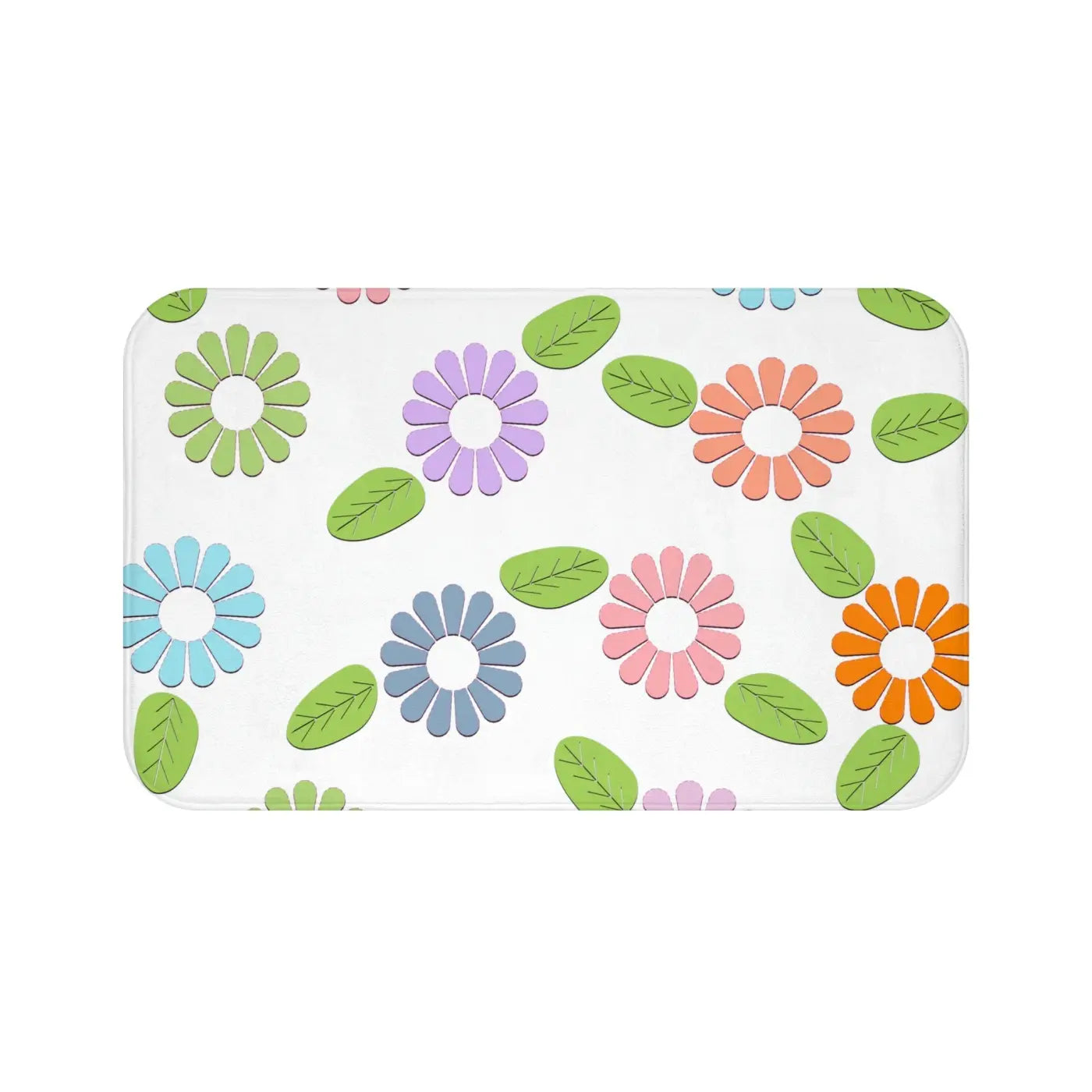 Colorful Flowers Bath Mat – Eco-friendly Gift - Dipaliz