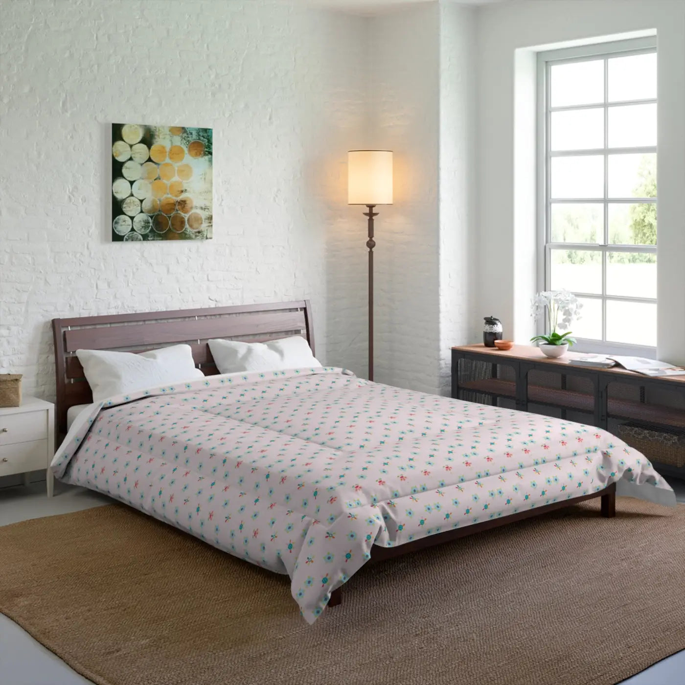 Floral Quilt Colorful Flowers – Eco Friendly - Dipaliz