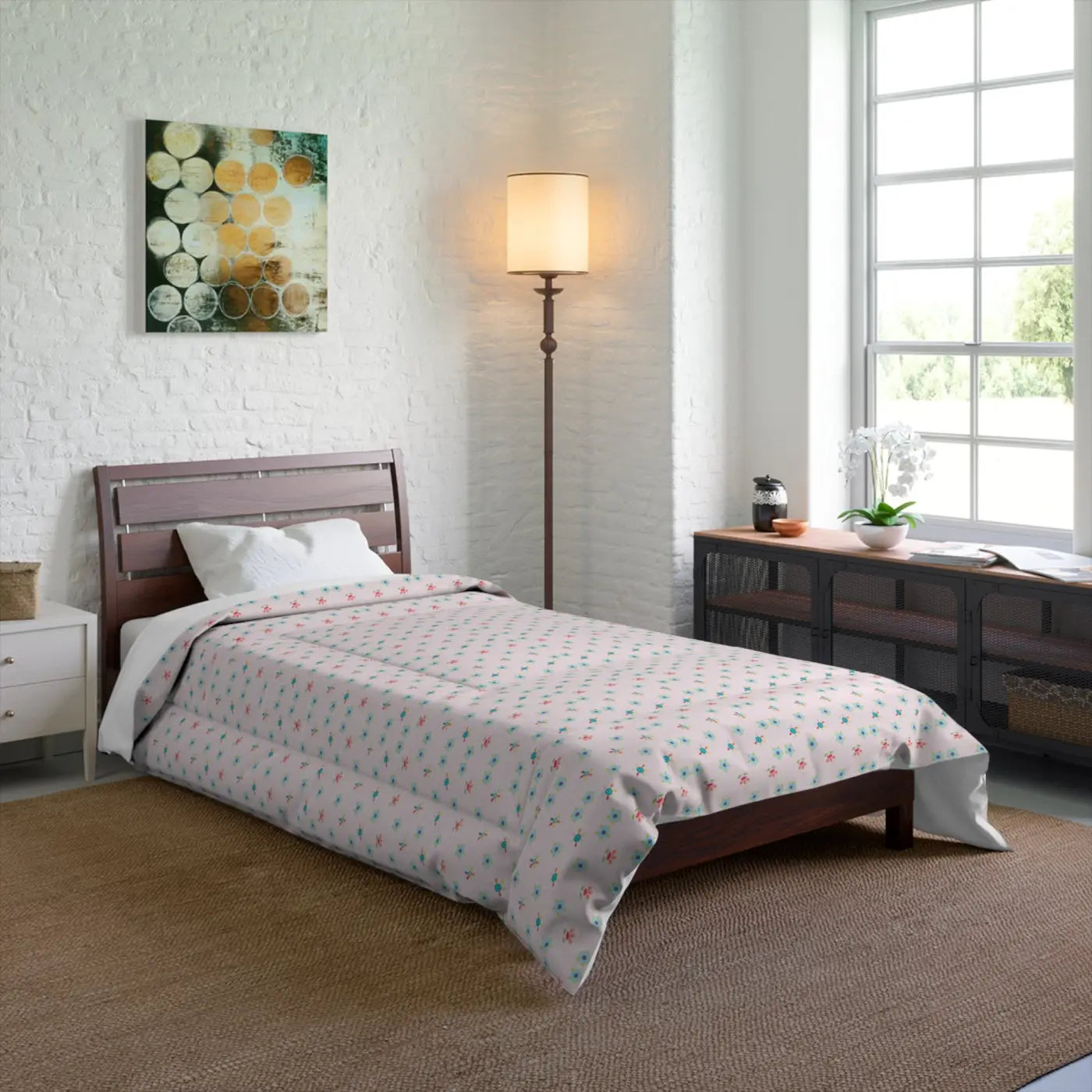 Floral Quilt Colorful Flowers – Eco Friendly - Dipaliz