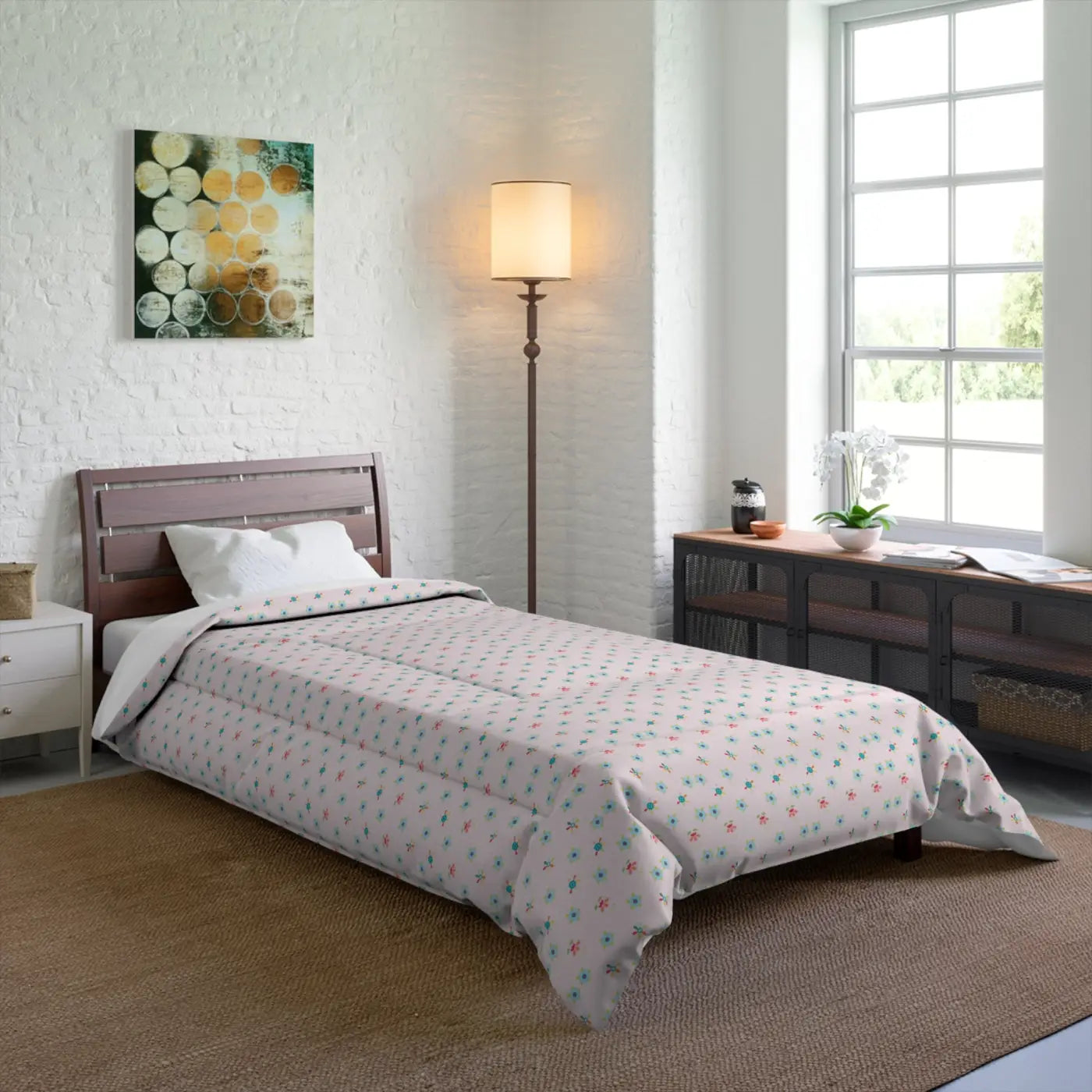 Floral Quilt Colorful Flowers – Eco Friendly - Dipaliz