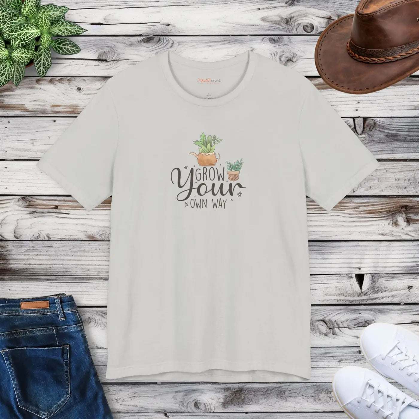 Grow your Own Way T-shirt – Eco-friendly Cotton - Dipaliz
