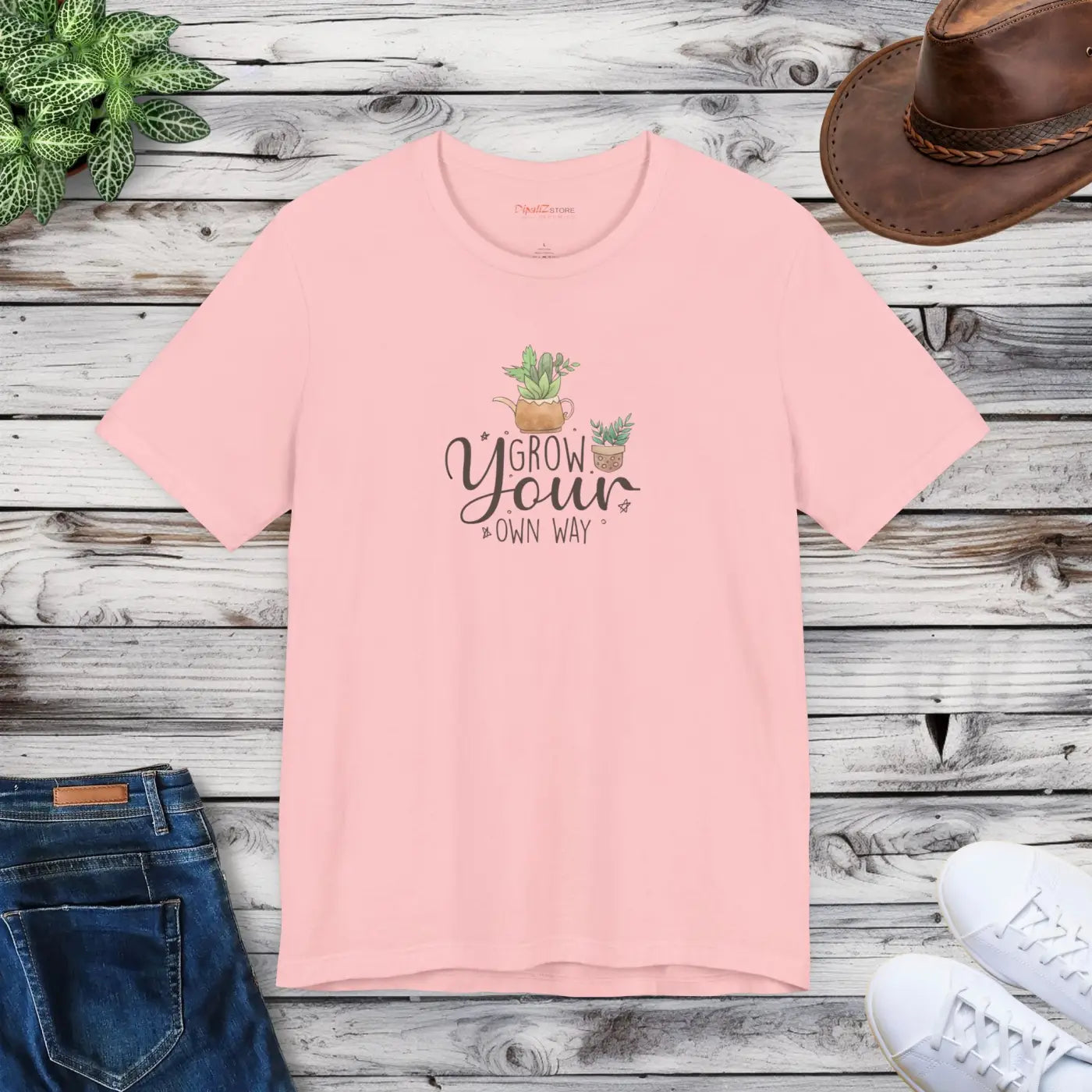 Grow your Own Way T-shirt – Eco-friendly Cotton - Dipaliz
