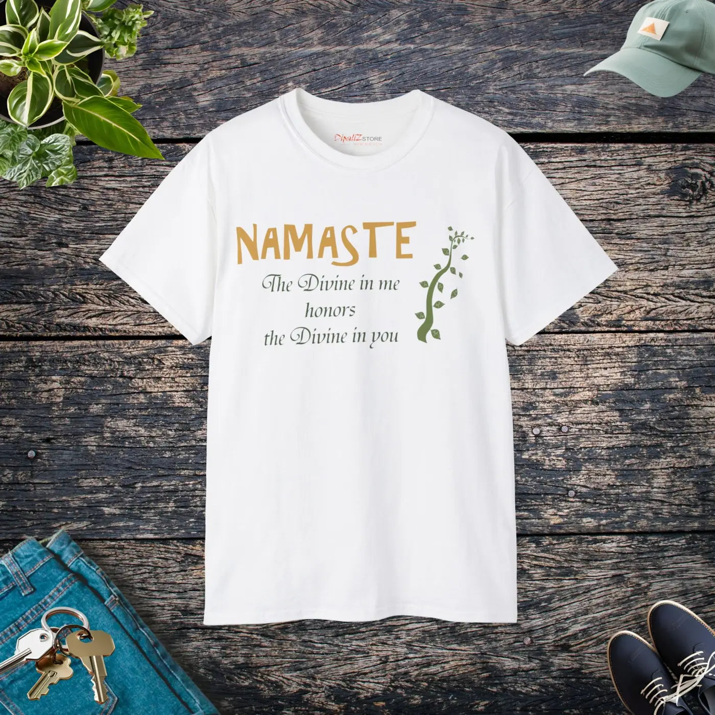 Namaste T-shirt – Eco-friendly Women’s Clothing - Dipaliz