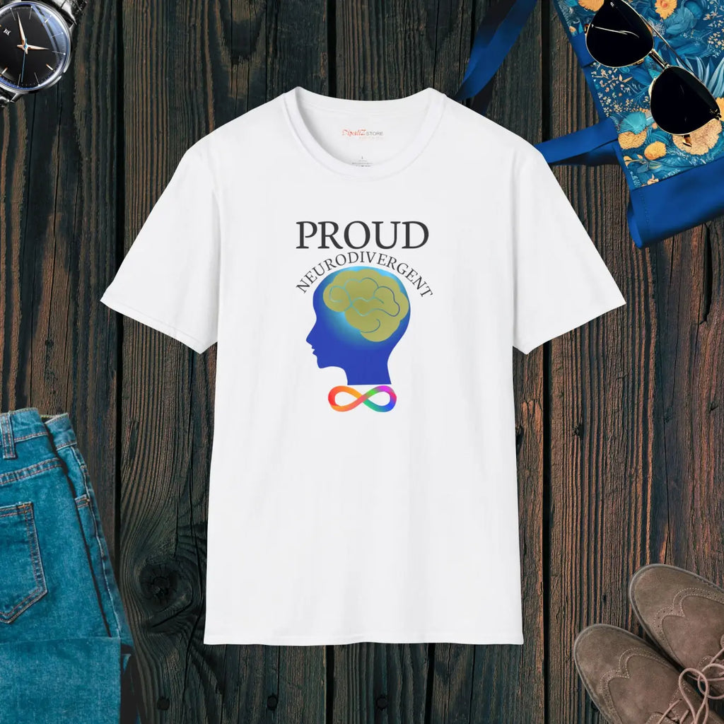 Proud Neurodivergent T-shirt – Eco-friendly Cotton - Dipaliz