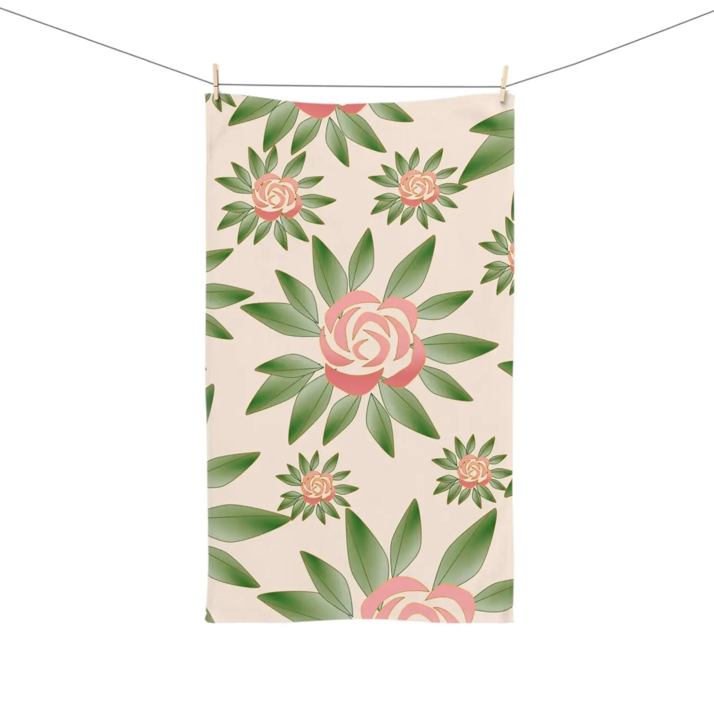 Roses Printed Hand Towel – Eco-friendly Gift - Dipaliz