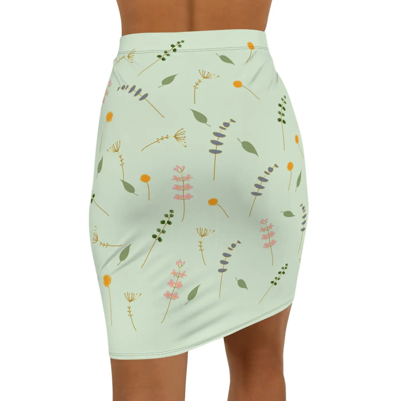 Simple Flower Pattern Mini Skirt – Eco-friendly - Dipaliz