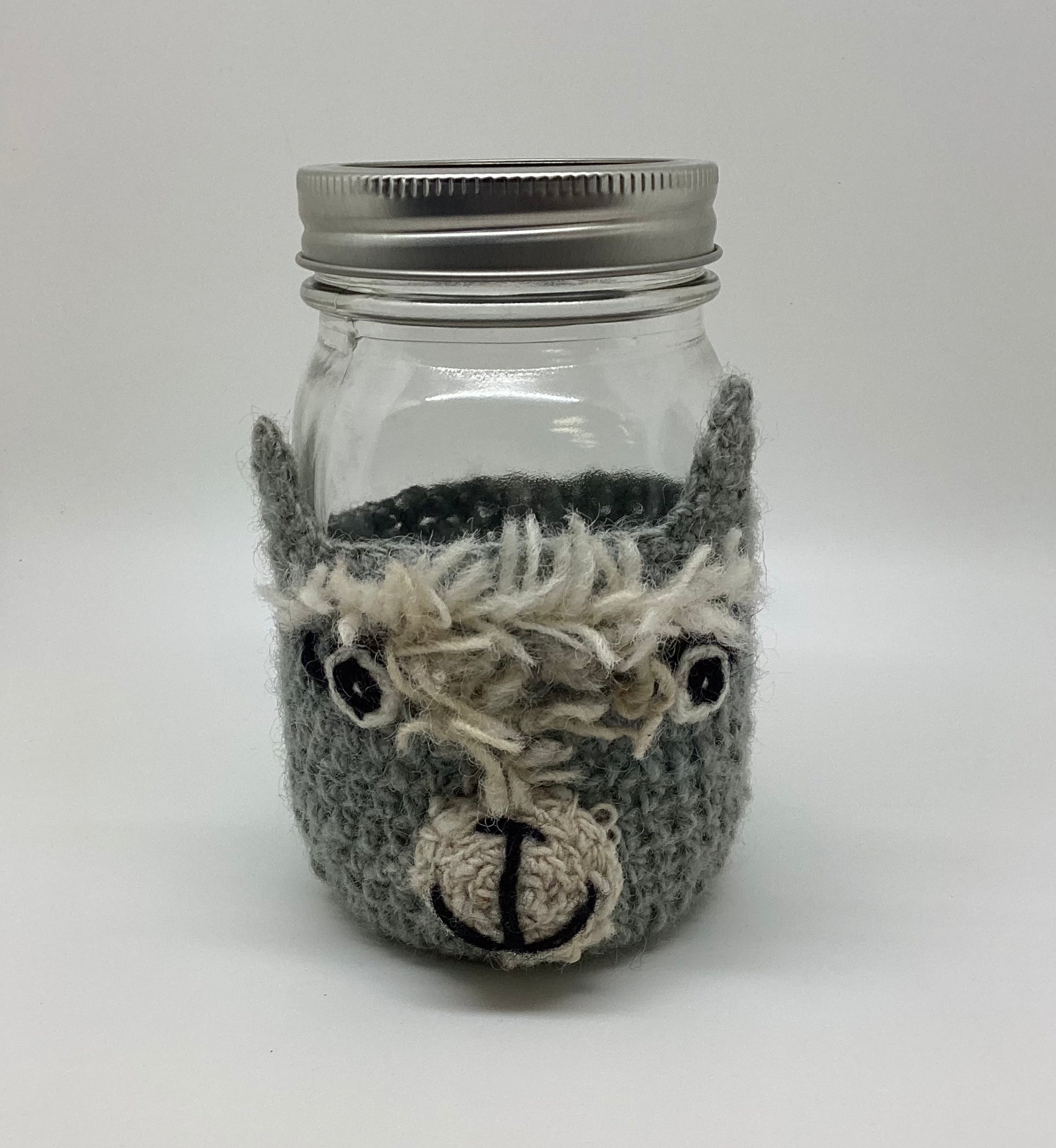 Crochet Llama Cup Koozie