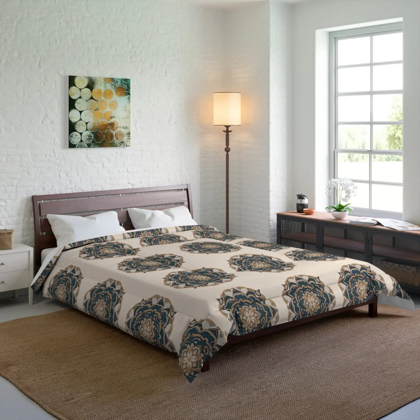 Mandal Pattern Polyester Comforter – Eco Friendly - Dipaliz