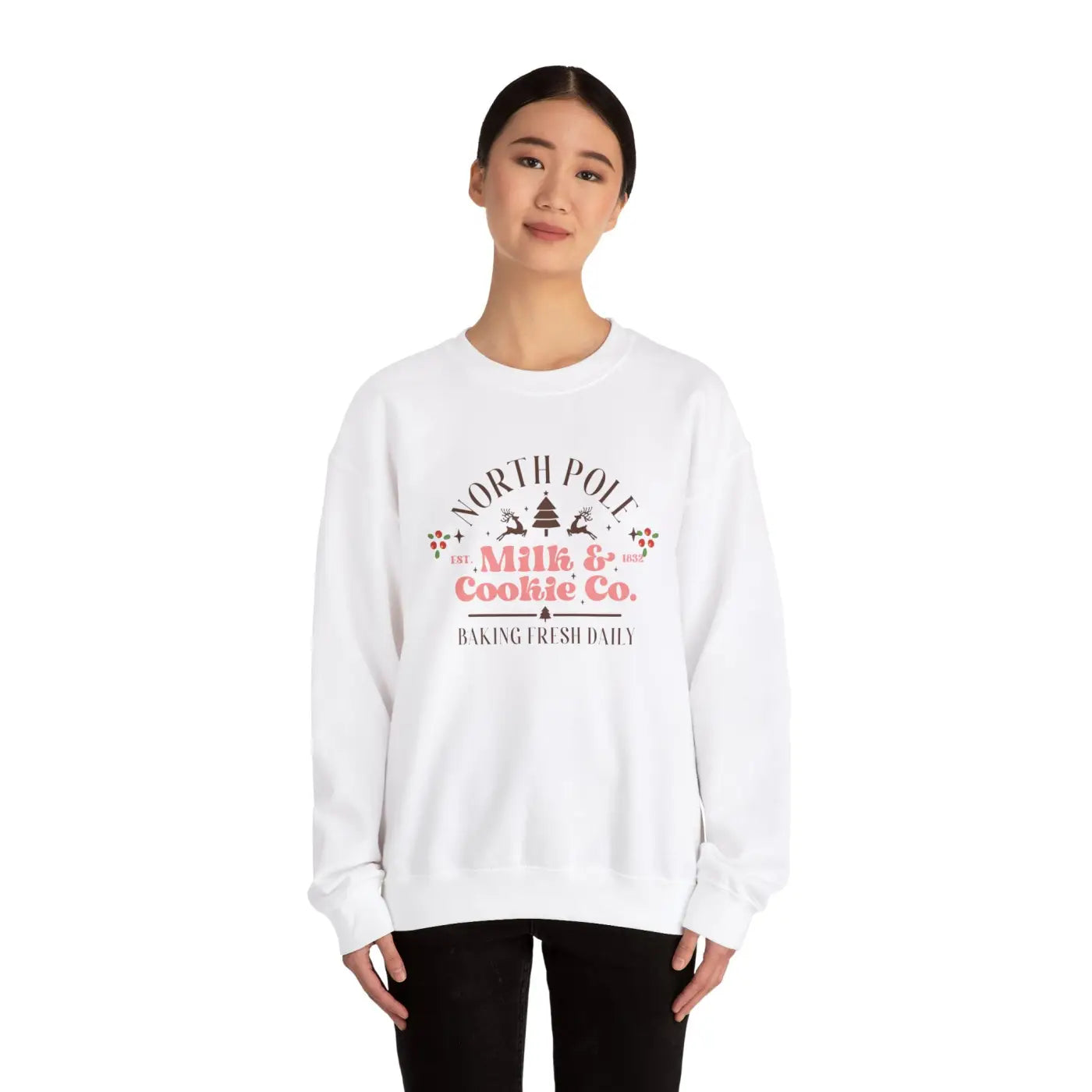 North Pole Vibes Crewneck Sweatshirt – Eco-friendly - Dipaliz