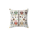 Sustainable Owl Pillows – Eco-friendly 18x18 - Dipaliz