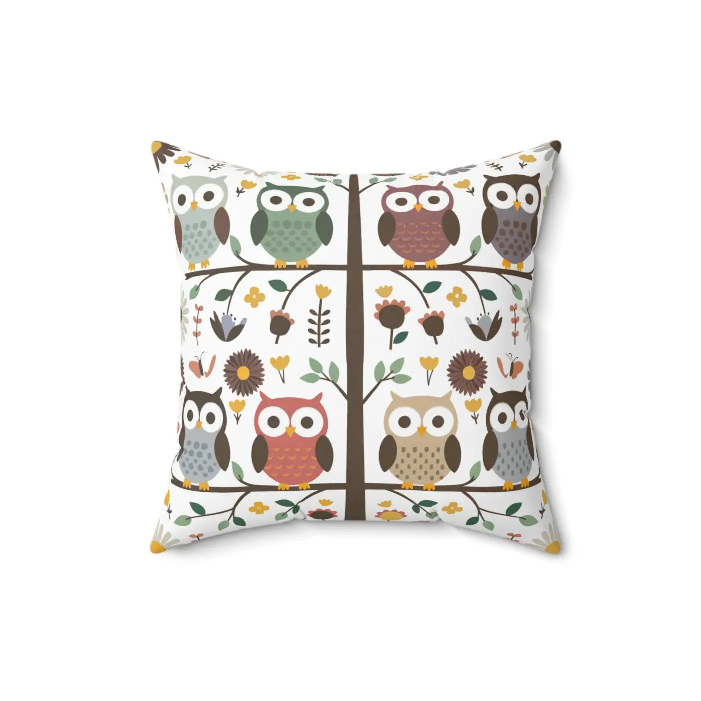 Sustainable Owl Pillows – Eco-friendly 18x18 - Dipaliz