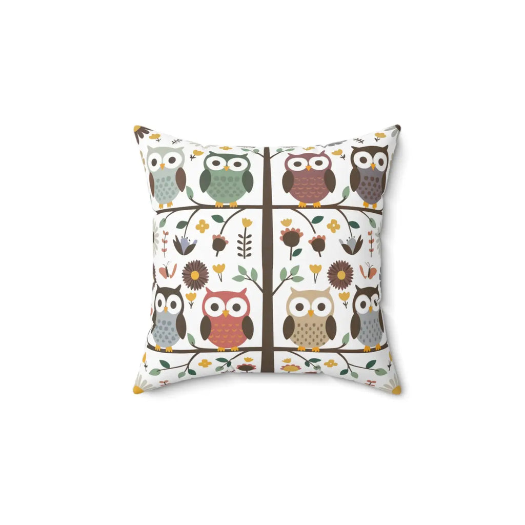 Sustainable Owl Pillows – Eco-friendly 18x18 - Dipaliz