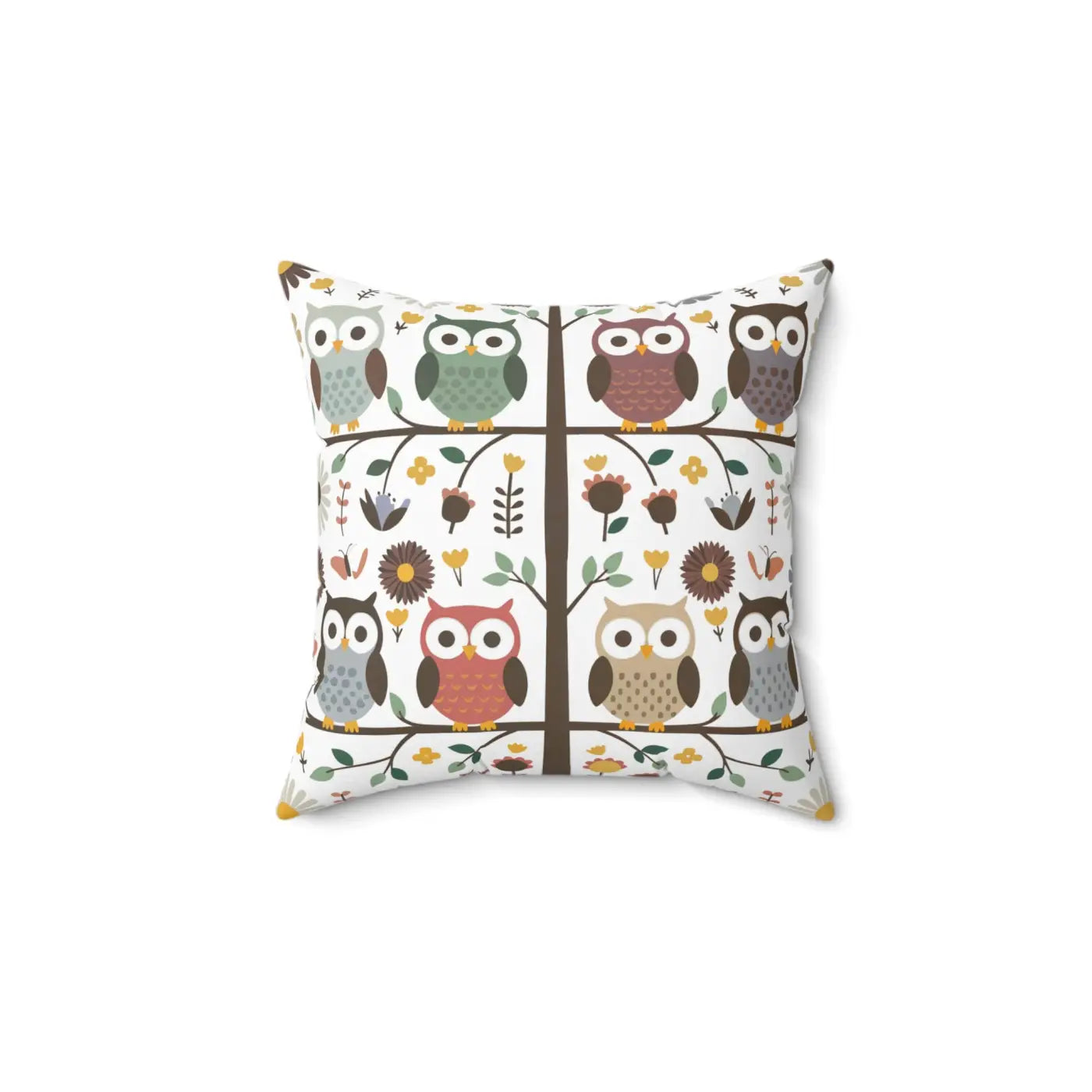 Sustainable Owl Pillows – Eco-friendly 18x18 - Dipaliz