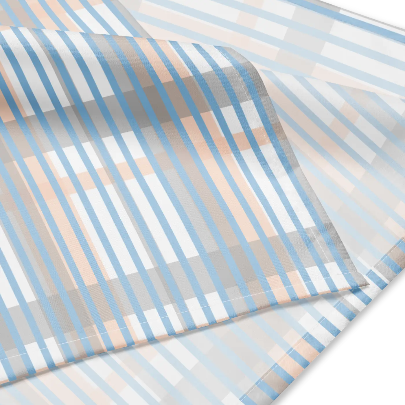 Bold Print Bandana – Eco Friendly Blue Stripes - Dipaliz