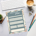 Pastel Floral Notepad – Eco Friendly Daily Planner - Dipaliz