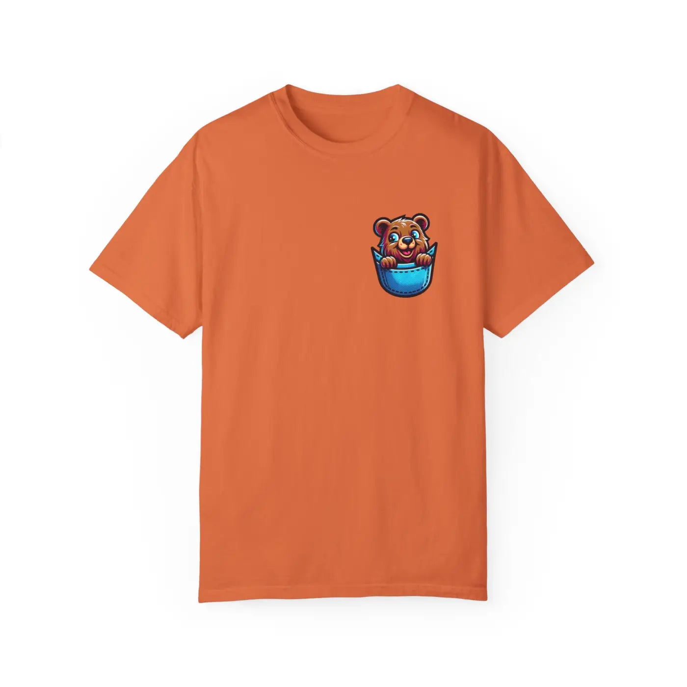 Bear in a Pocket Tee – Eco-friendly Cotton Top - Dipaliz