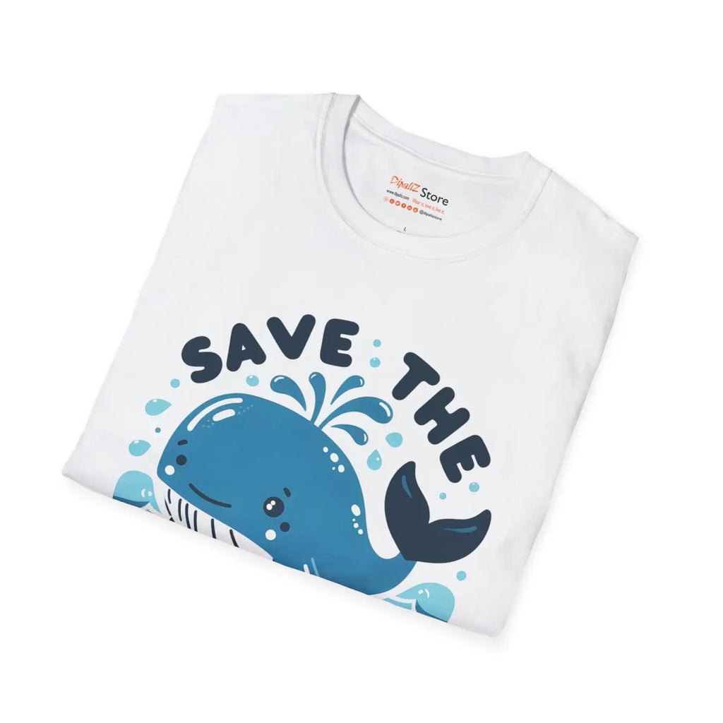 Whales Unisex Softstyle Tee – Eco-friendly Cotton - Dipaliz