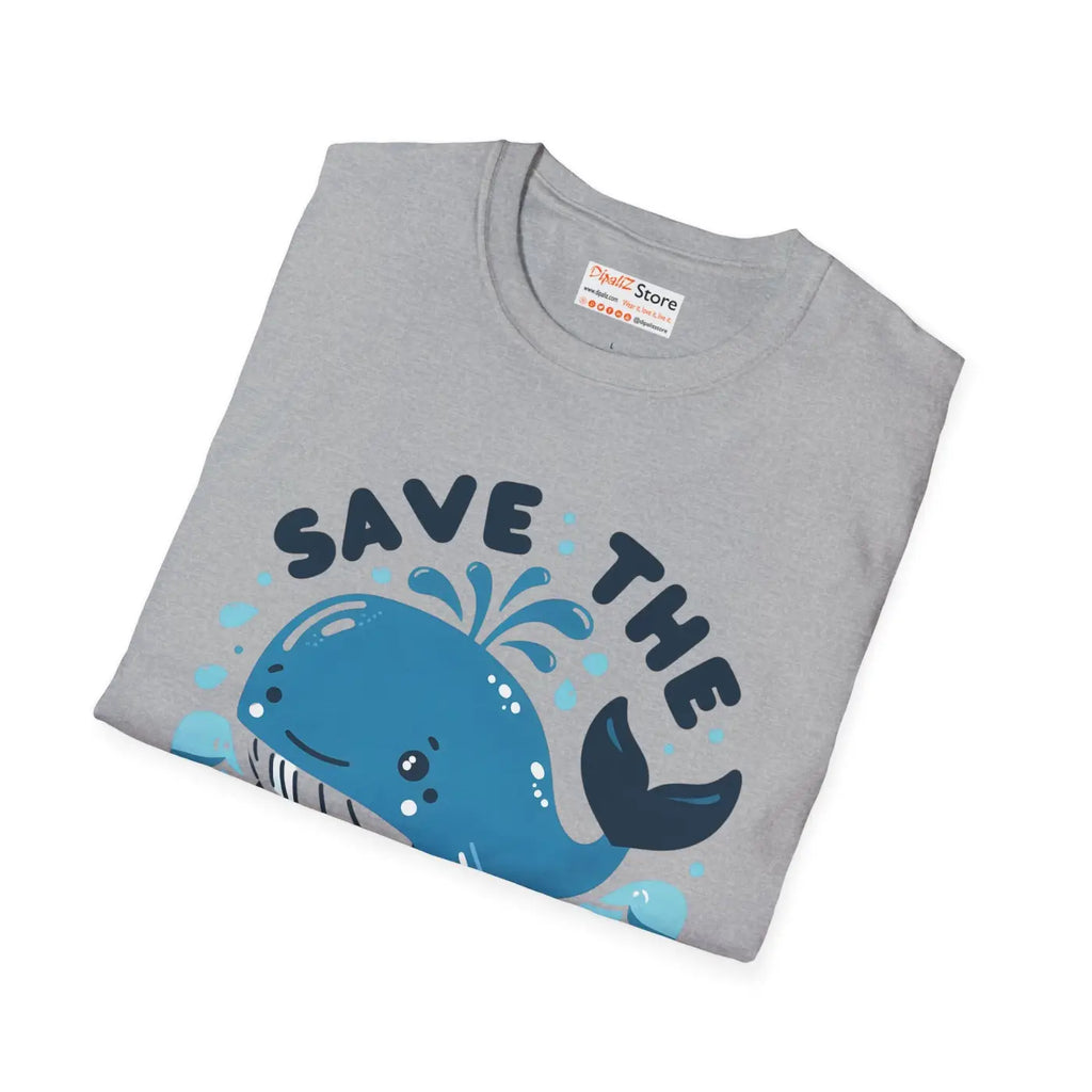 Whales Unisex Softstyle Tee – Eco-friendly Cotton - Dipaliz