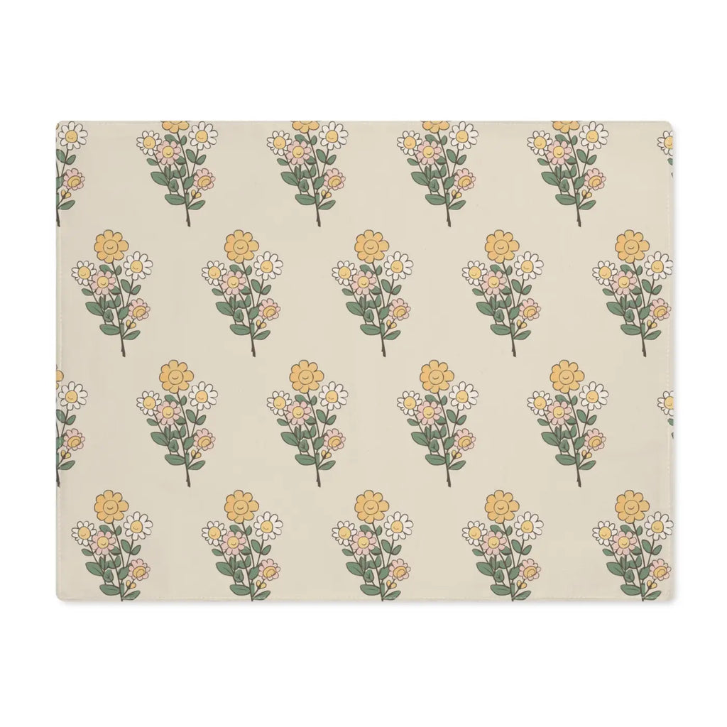 Floral Placemat – Eco-friendly Cotton Decor - Dipaliz