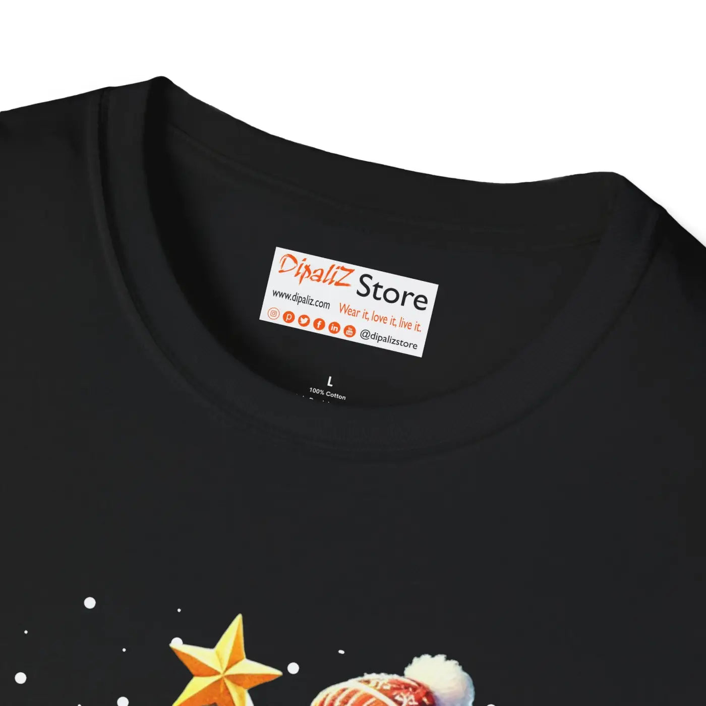 Christmas Tree T-shirt – Eco-friendly Cotton - Dipaliz