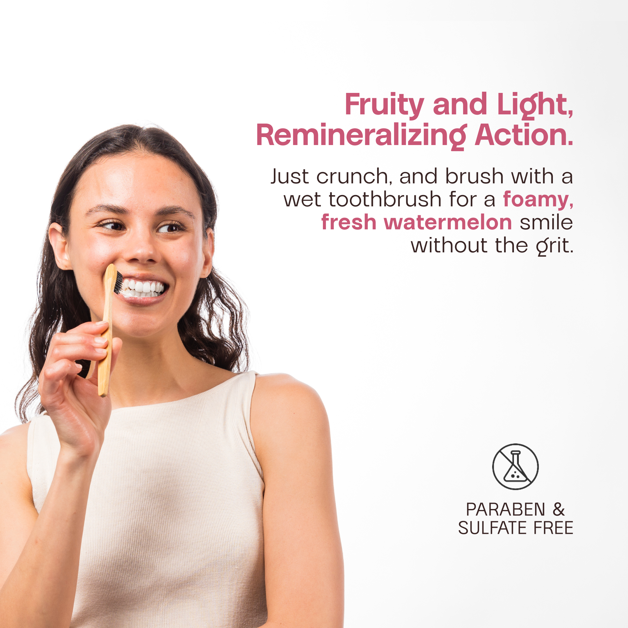 Non-Fluoride Watermelon Toothpaste Tablets
