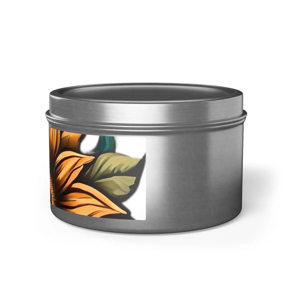Sunflower Tin Candles – Eco-friendly Gifts - Dipaliz