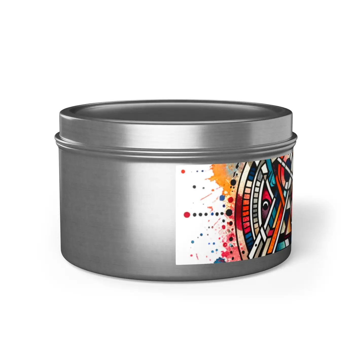 Abstract Pattern Tin Candles – Eco-friendly Gift - Dipaliz