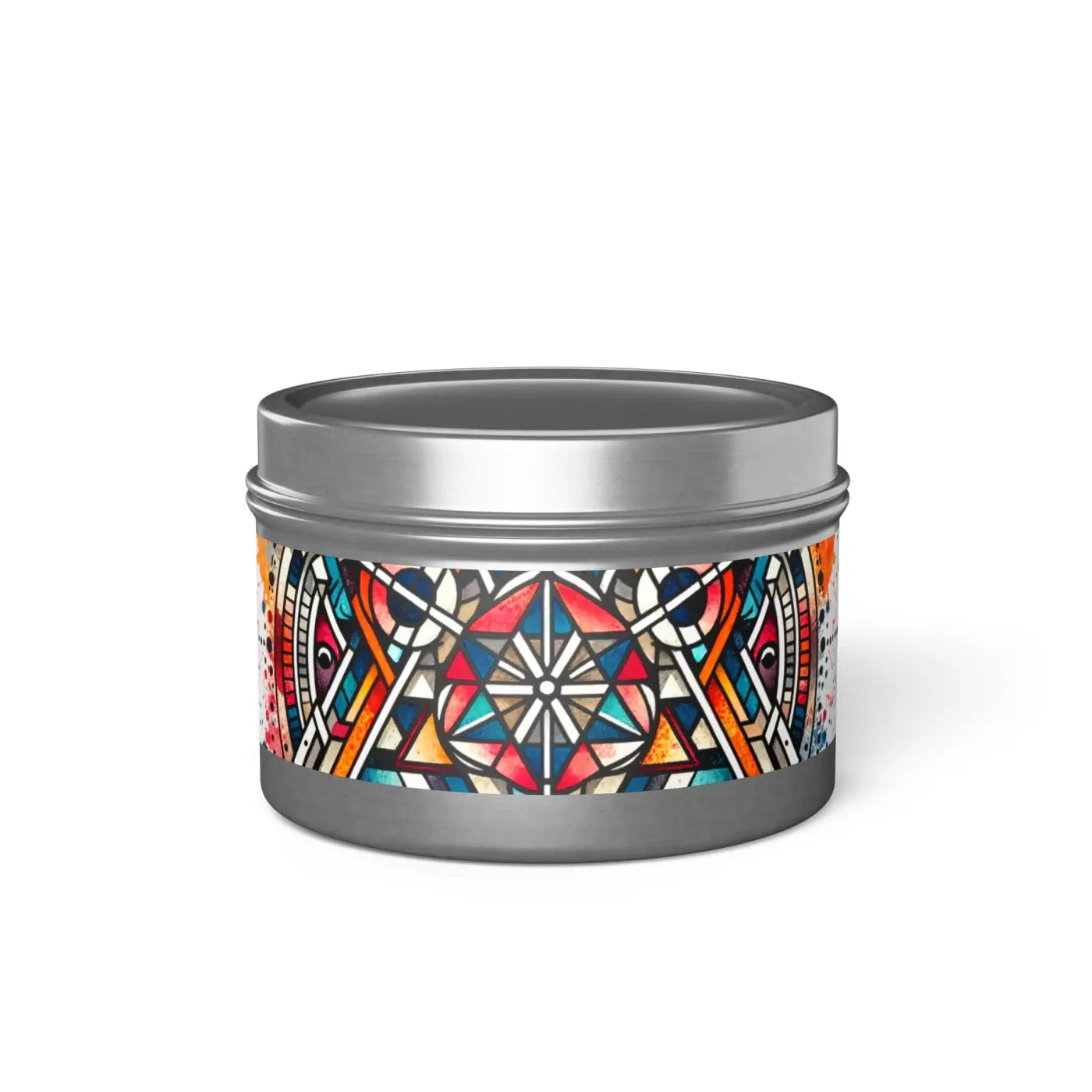 Abstract Pattern Tin Candles – Eco-friendly Gift - Dipaliz
