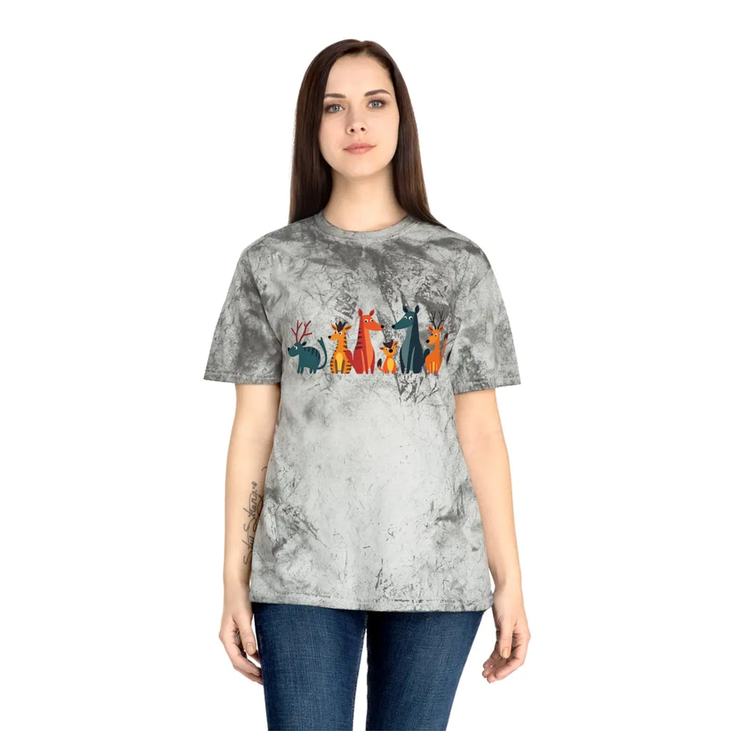 Unisex Color Blast Tee – Eco-friendly Summer - Dipaliz
