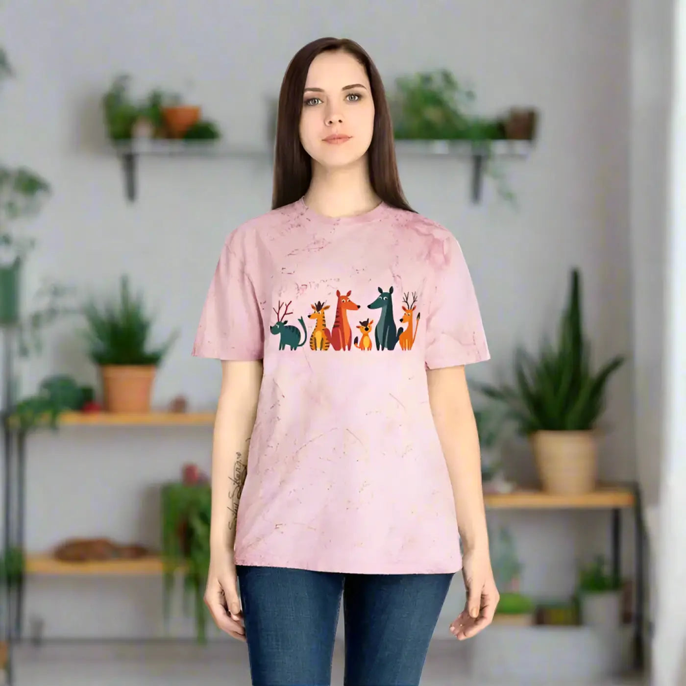 Unisex Color Blast Tee – Eco-friendly Summer - Dipaliz