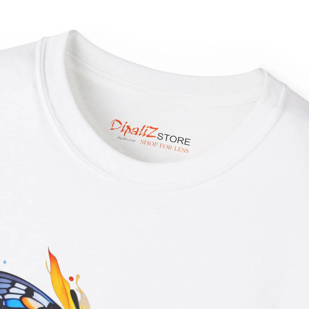 Butterfly Cotton Tee – Eco-friendly Women’s Clothing - Dipaliz