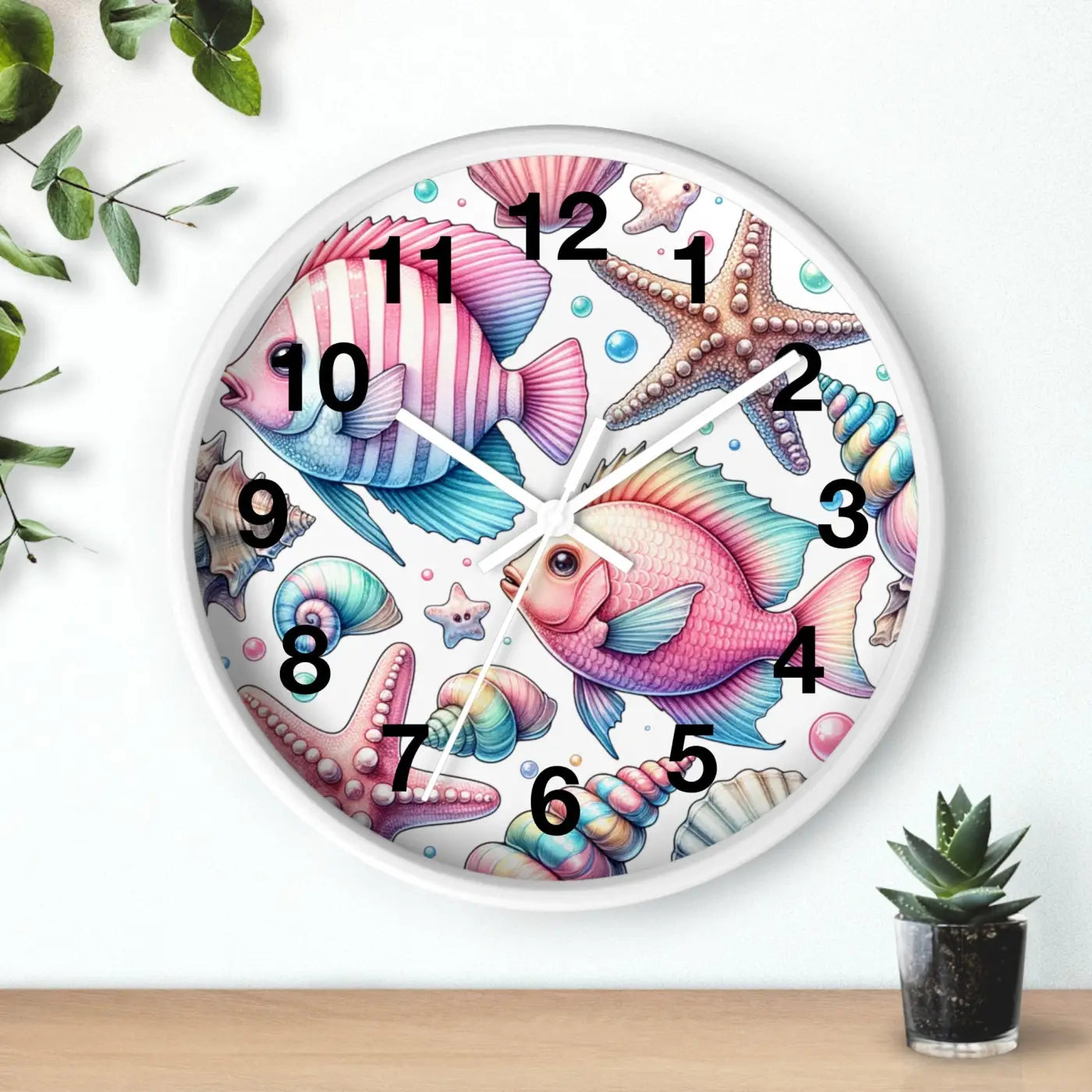 Fishes Wall Clock – Eco Friendly 12 Inch - Dipaliz