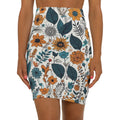 Yellow Flowers Mini Skirt – Eco-friendly Clothing - Dipaliz