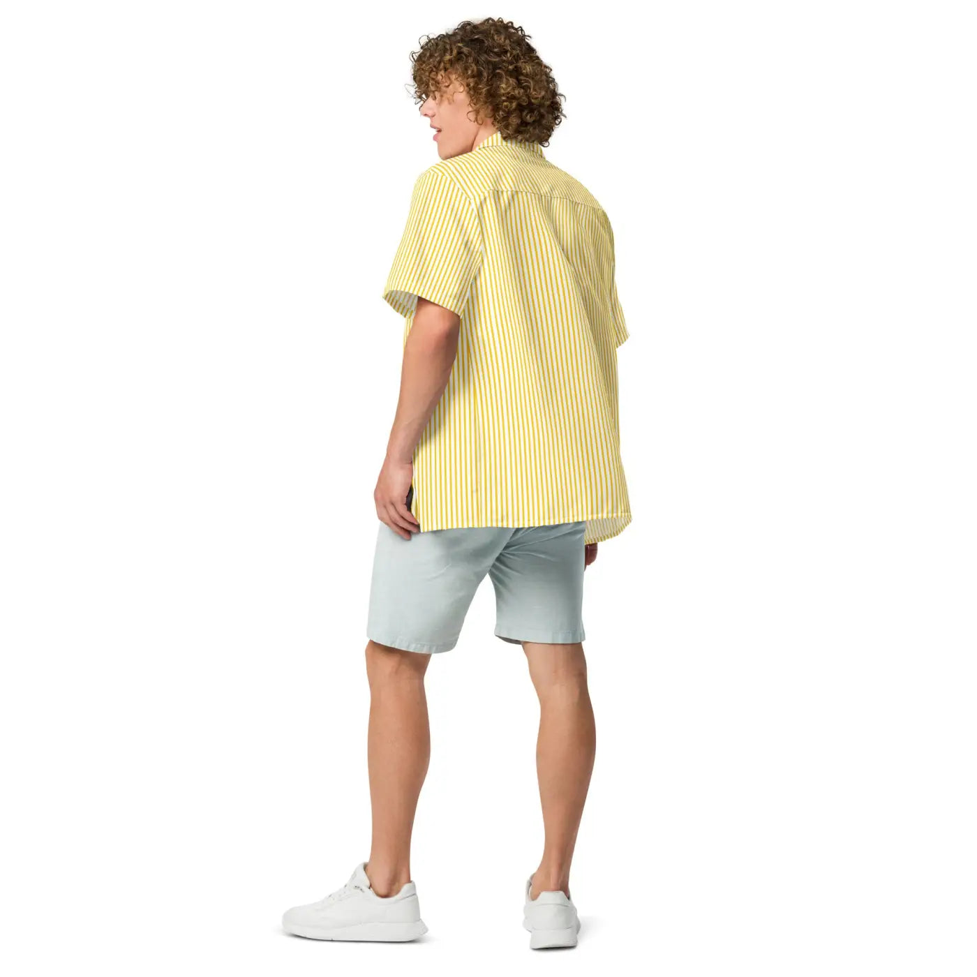 Yellow Stripes Button Shirt – Eco-friendly Women’s Clothing - Dipaliz
